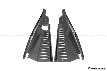 Paneles del compartimento del motor de fibra de carbono seco estilo OE Ferrari 458 Coupe Spider Carbonado 2010-2015