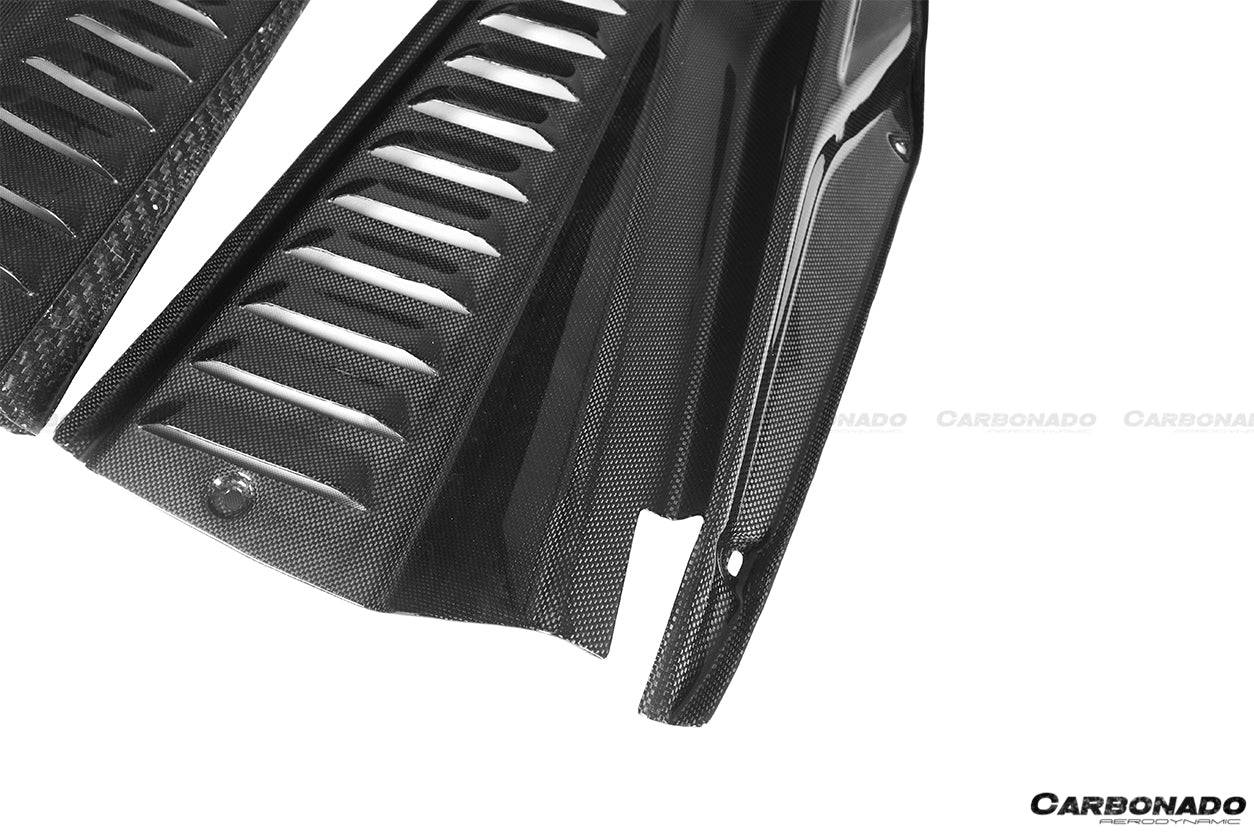 Paneles del compartimento del motor de fibra de carbono seco estilo OE Ferrari 458 Coupe Spider Carbonado 2010-2015