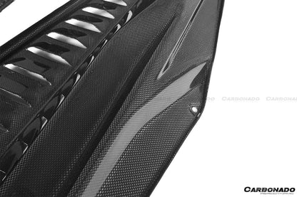 Paneles del compartimento del motor de fibra de carbono seco estilo OE Ferrari 458 Coupe Spider Carbonado 2010-2015