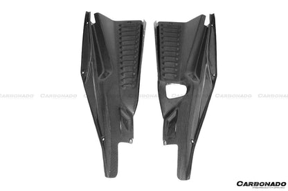 Paneles del compartimento del motor de fibra de carbono seco estilo OE Ferrari 458 Coupe Spider Carbonado 2010-2015