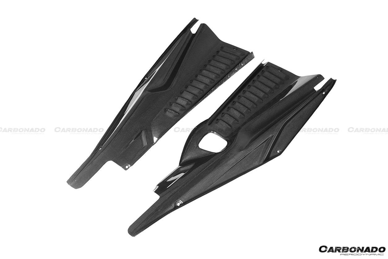 Paneles del compartimento del motor de fibra de carbono seco estilo OE Ferrari 458 Coupe Spider Carbonado 2010-2015