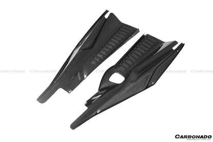 Paneles del compartimento del motor de fibra de carbono seco estilo OE Ferrari 458 Coupe Spider Carbonado 2010-2015
