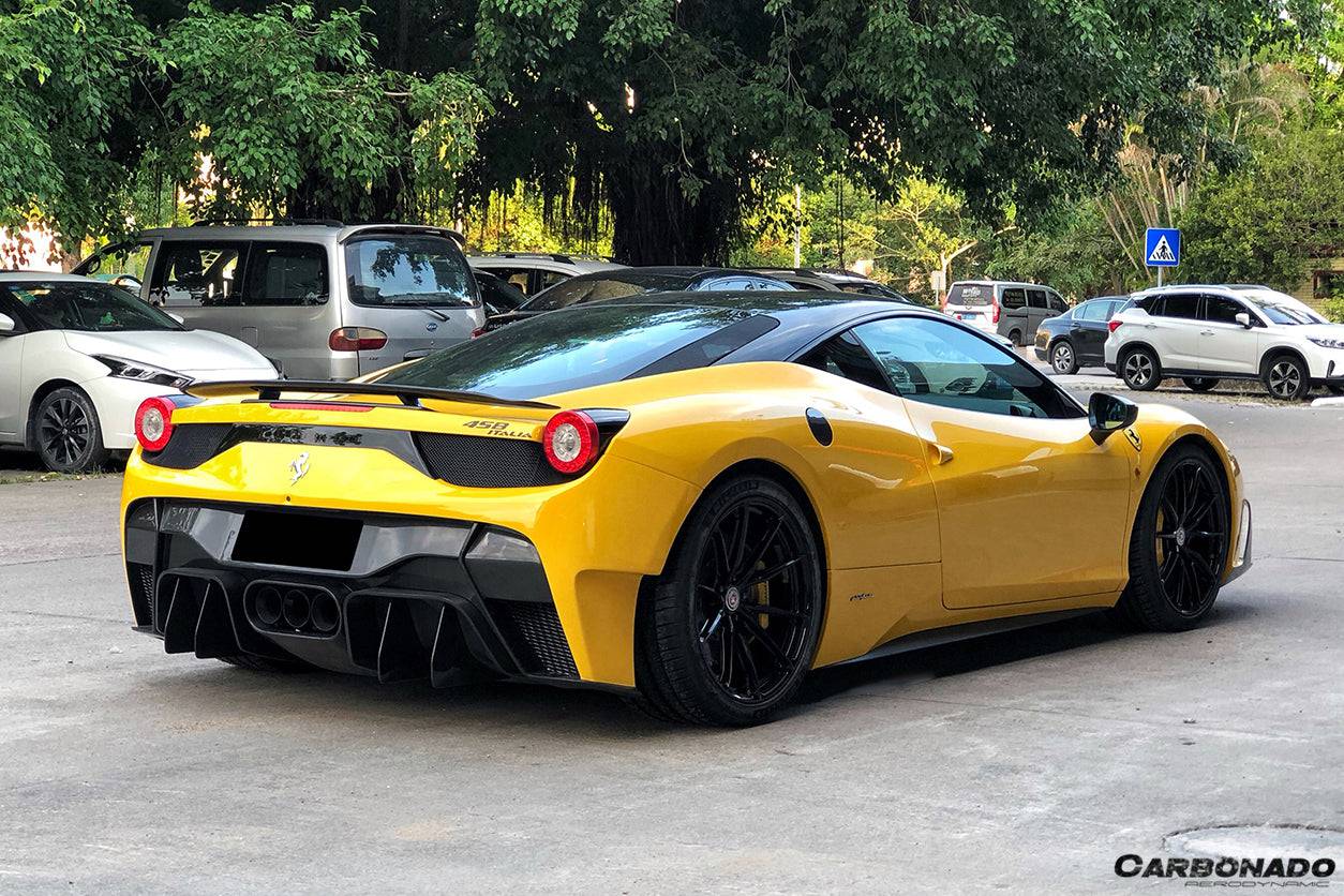 Carbonado VRS Style Rear Bumper with Tips | 2010-2015 Ferrari 458 Italy Spider