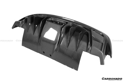 Carbonado VRS Style Rear Bumper with Tips | 2010-2015 Ferrari 458 Italy Spider