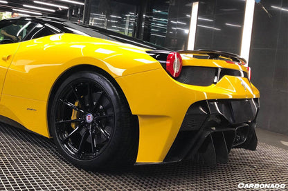 Carbonado VRS Style Rear Bumper with Tips | 2010-2015 Ferrari 458 Italy Spider