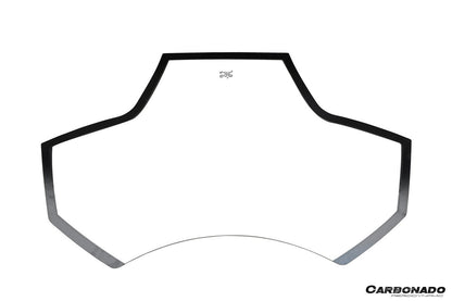 Carbonado 1x1 Weave Dry Carbon Fiber Engine Hood With Glass | 2015-2019 Ferrari 488, Pista Spider