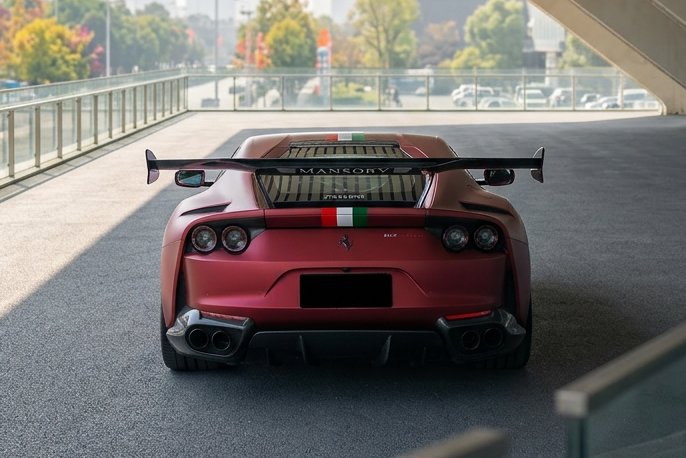 2017-2026 Ferrari Autoclave Carbon Fiber Wing Spoiler Carbonado (MSY) Fits: 812 Superfast (DRYCF812-MAN-MSY-W)