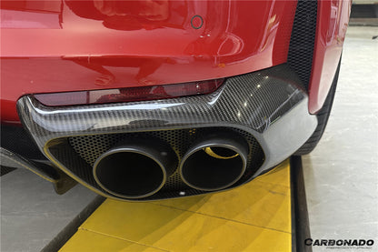 Carbonado 2017-2026 Ferrari 812 Superfast GTS OEM Style Dry Carbon Fiber Rear Side Diffuser