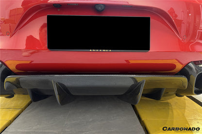 Carbonado Aero OE Style Dry Carbon Fiber Rear Lip | 2019-2026 Ferrari 812 GTS