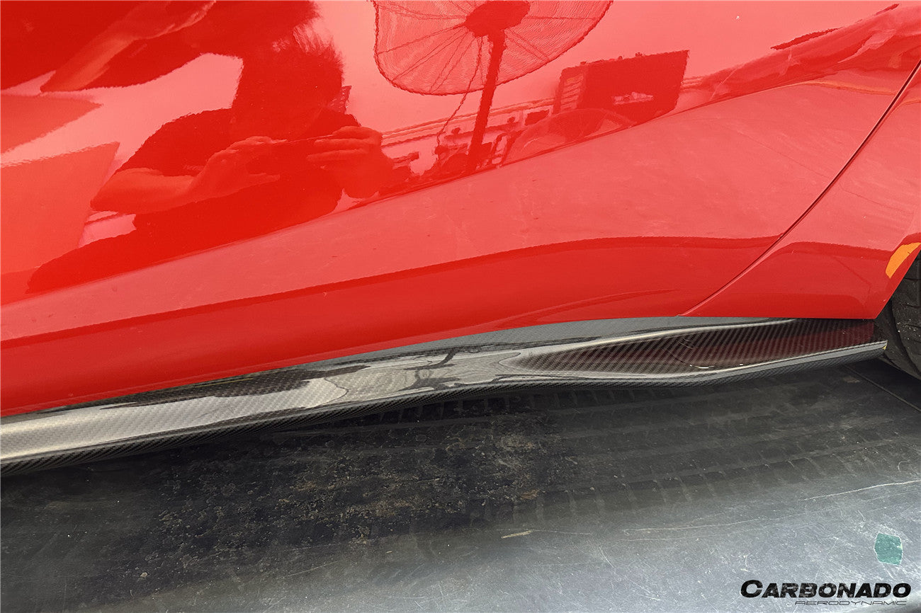 Carbonado 2017-2026 Ferrari 812 Superfast GTS OEM Style Dry Carbon Fiber Side Skirts