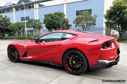 Carbonado 2017-2026 Ferrari 812 Superfast GTS OEM Style Dry Carbon Fiber Rear Side Diffuser