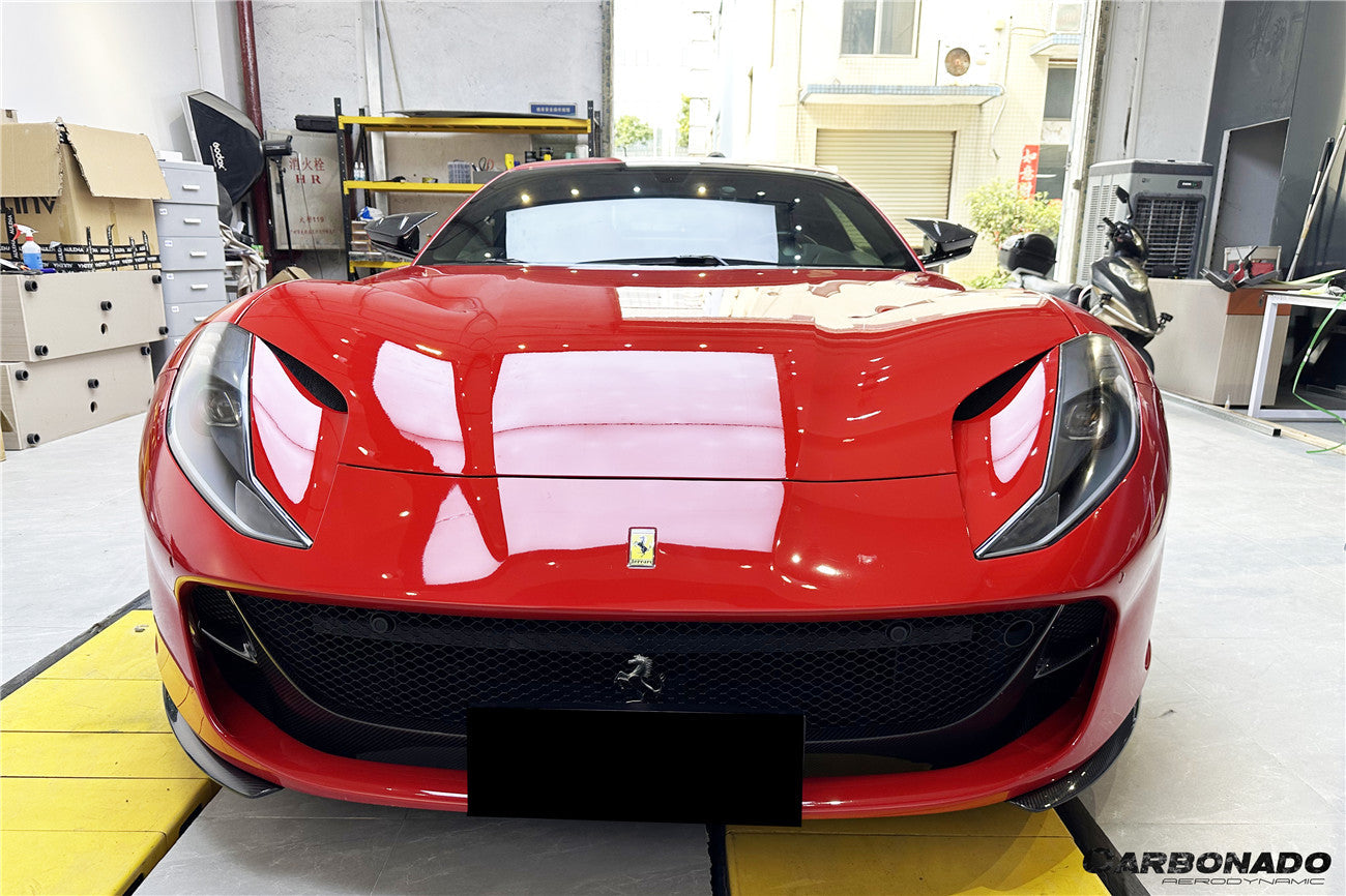 Carbonado 2017-2026 Ferrari 812 Superfast GTS OEM Style Dry Carbon Fiber Front Side Splitter