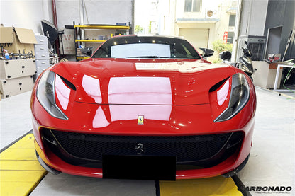 Carbonado 2017-2026 Ferrari 812 Superfast GTS OEM Style Dry Carbon Fiber Front Side Splitter