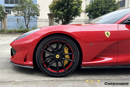 Carbonado 2017-2026 Ferrari 812 Superfast GTS OEM Style Dry Carbon Fiber Front Side Splitter