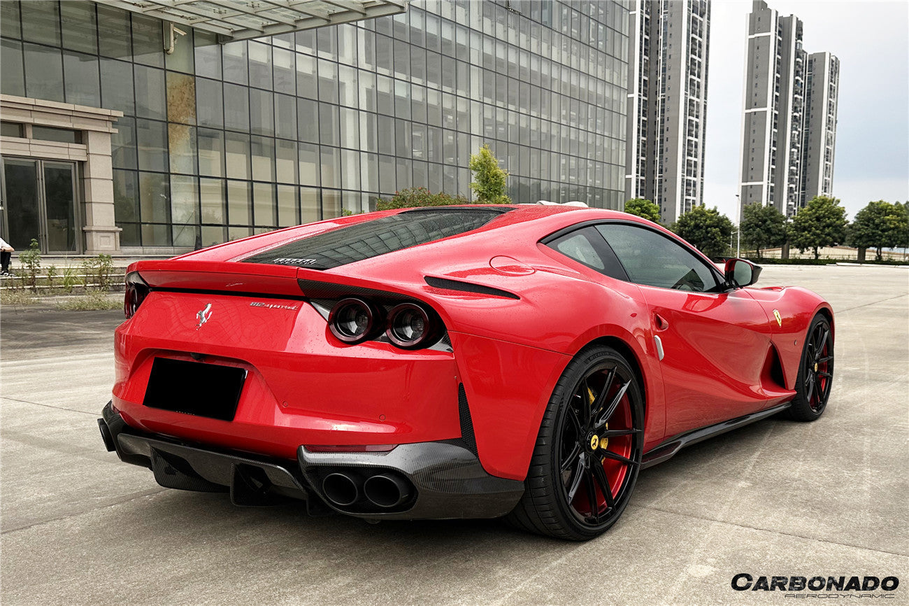 Carbonado Aero OE Style Dry Carbon Fiber Rear Lip | 2019-2026 Ferrari 812 GTS