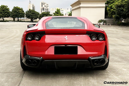 Carbonado 2017-2026 Ferrari 812 Superfast GTS OEM Style Dry Carbon Fiber Rear Side Diffuser
