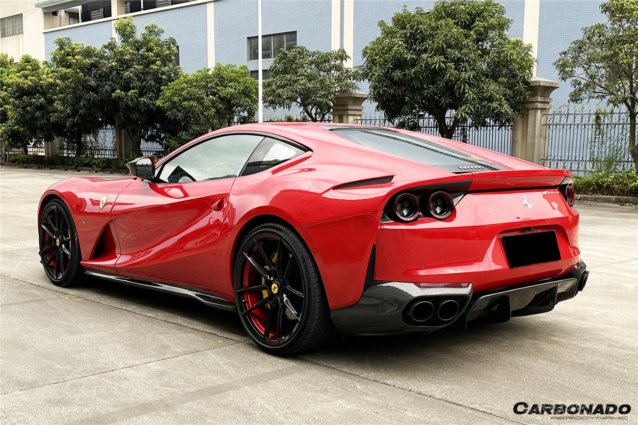 Carbonado 2017-2026 Ferrari 812 Superfast OEM Style Dry Carbon Fiber Tail Lights Surround Satellites