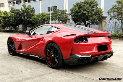 Carbonado 2017-2026 Ferrari 812 Superfast OEM Style Dry Carbon Fiber Tail Lights Surround Satellites