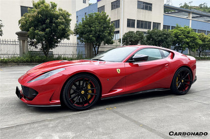 Carbonado 2017-2026 Ferrari 812 Superfast GTS OEM Style Dry Carbon Fiber Front Side Splitter