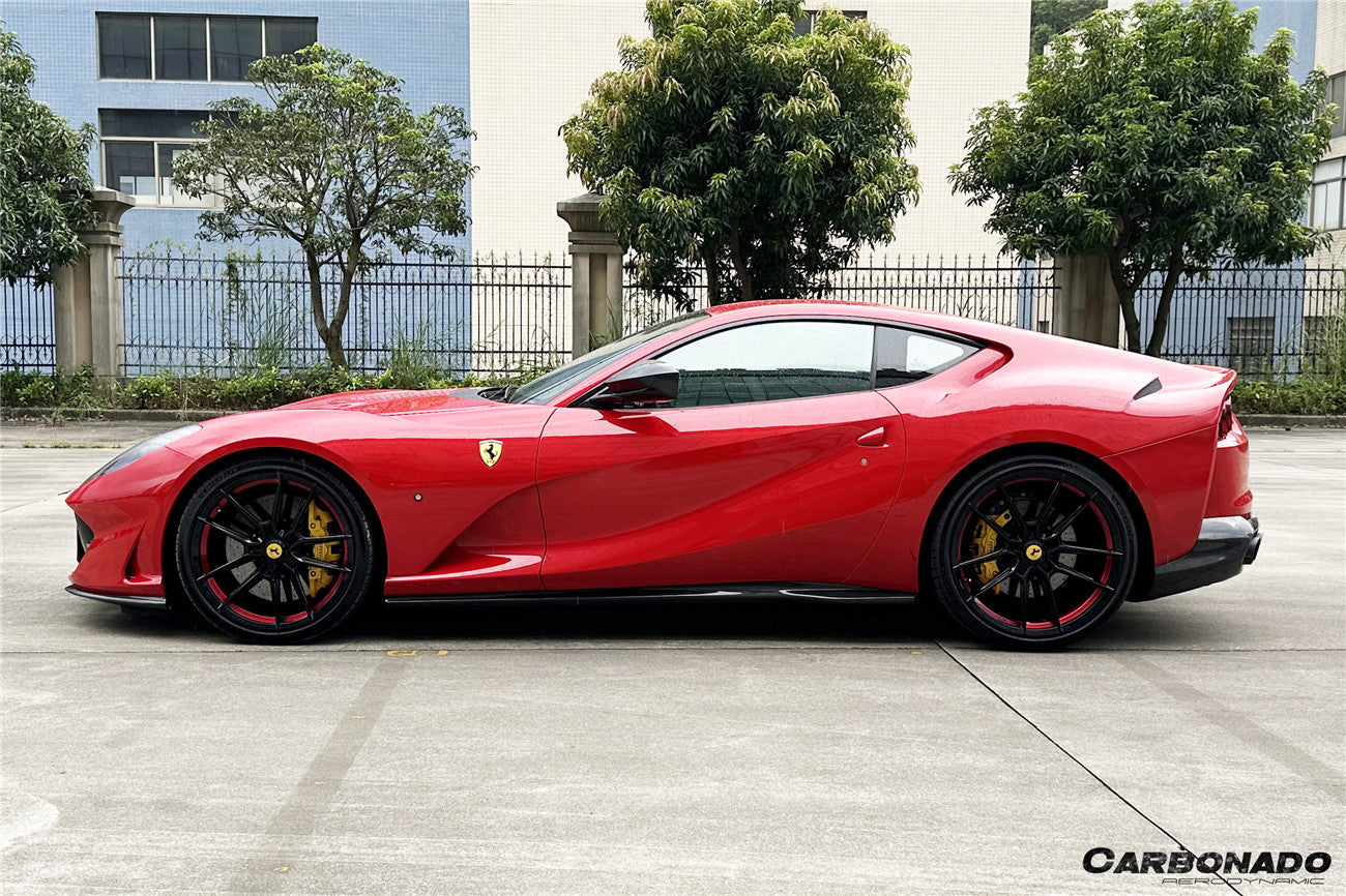 Carbonado 2017-2026 Ferrari 812 Superfast GTS OEM Style Dry Carbon Fiber Side Skirts