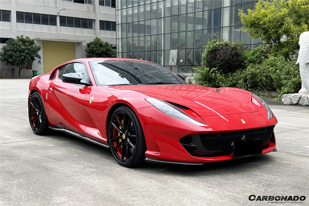Carbonado 2017-2026 Ferrari 812 Superfast GTS OEM Style Dry Carbon Fiber Front Side Splitter
