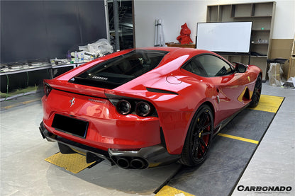 Carbonado 2017-2026 Ferrari 812 Superfast GTS OEM Style Dry Carbon Fiber Rear Lip