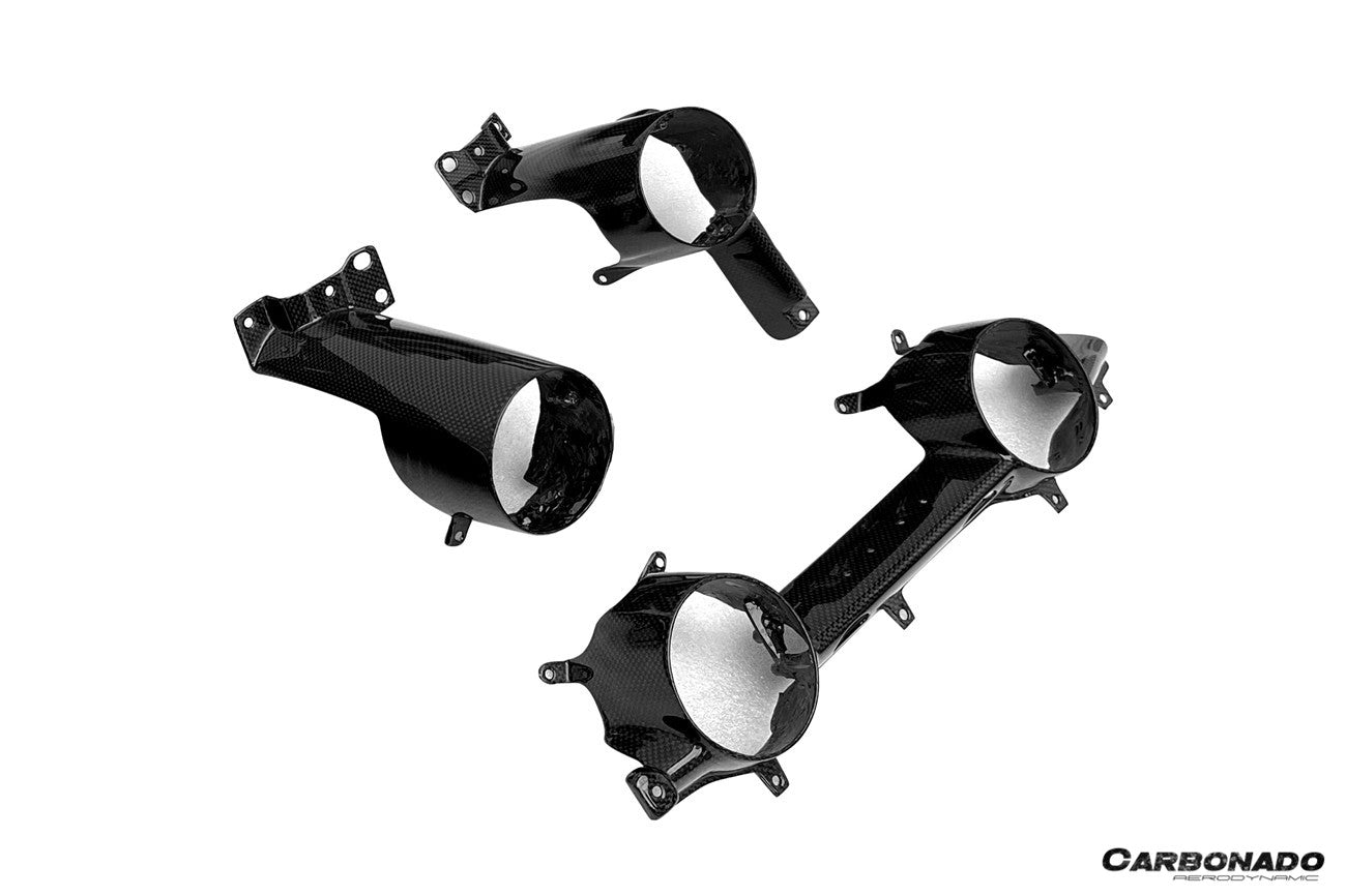 Molduras de panel de aire acondicionado de fibra de carbono seca estilo OE para Ferrari 812 Superfast y GTS Carbonado 2017-2026