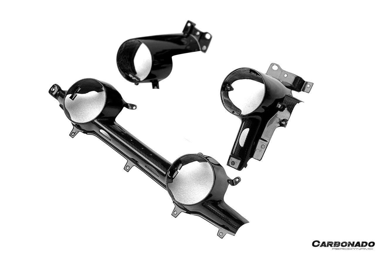 Molduras de panel de aire acondicionado de fibra de carbono seca estilo OE para Ferrari 812 Superfast y GTS Carbonado 2017-2026