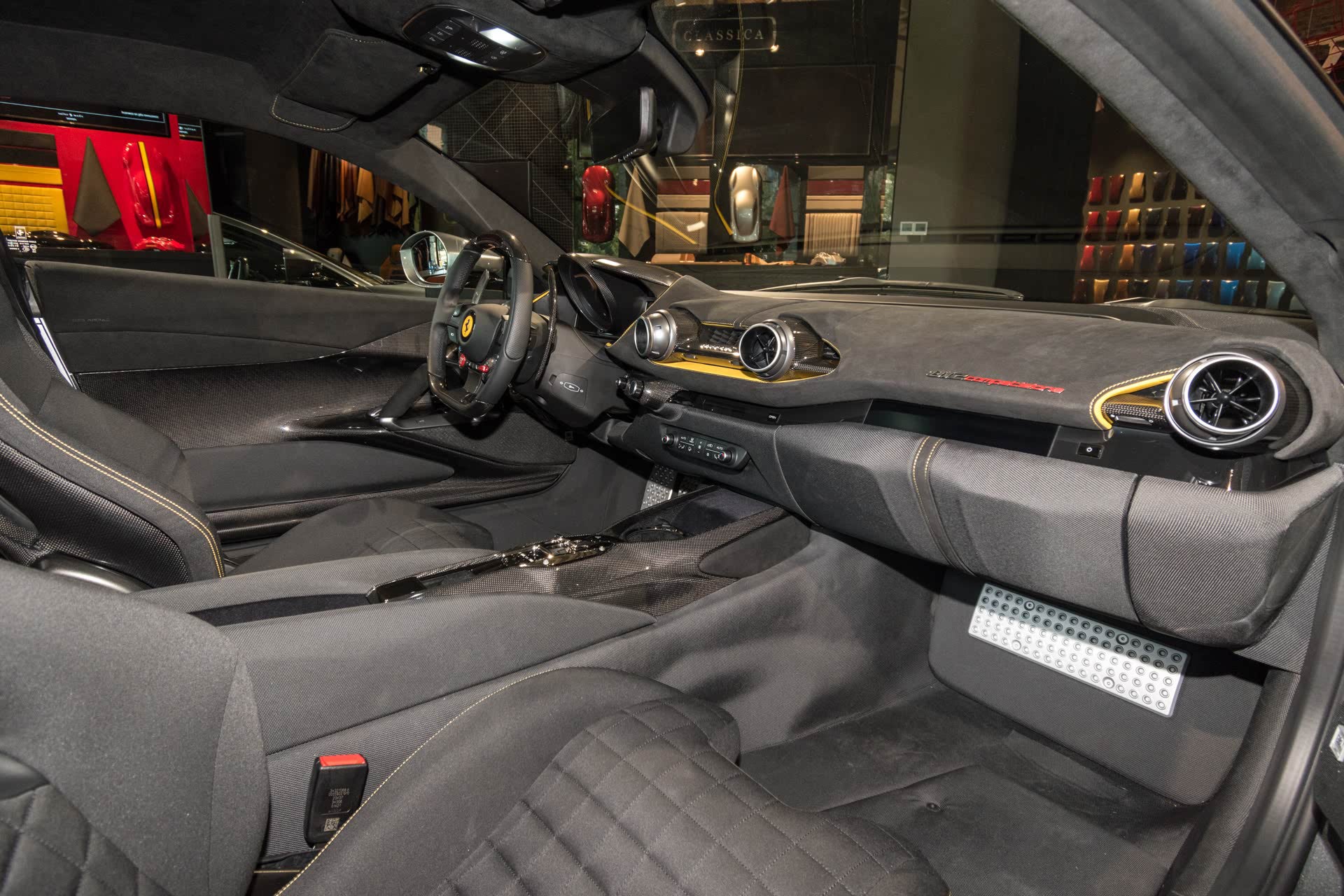 Carbonado OE Style Dry Carbon Fiber Door Panel Interior | 2017-2026 Ferrari 812 Superfast & GTS