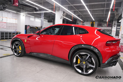 Carbonado 2023-2025 Ferrari Purosangue FUV Type F175 OEM Style Dry Carbon Fiber Side skirts