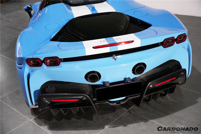 Carbonado OE Style Autoclave Carbon Fiber Rear Diffuser | 2020-UP Ferrari SF90 Stradale