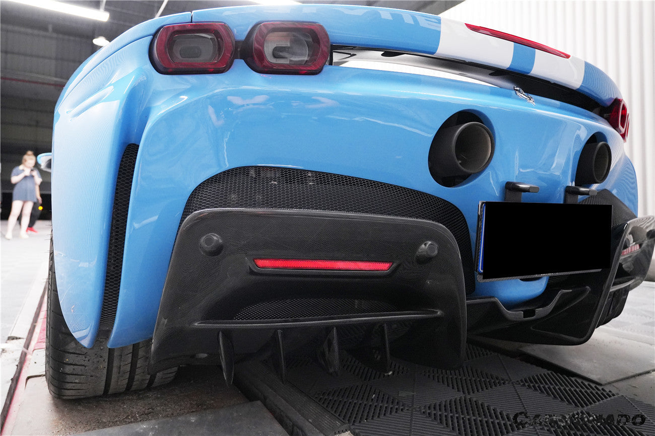 Carbonado OE Style Autoclave Carbon Fiber Rear Diffuser | 2020-UP Ferrari SF90 Stradale