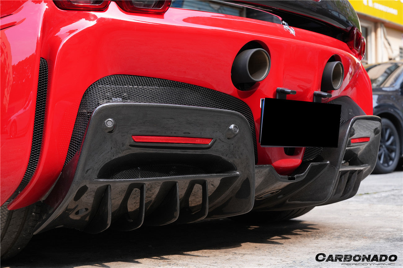 Carbonado OE Style Autoclave Carbon Fiber Rear Diffuser | 2020-UP Ferrari SF90 Stradale
