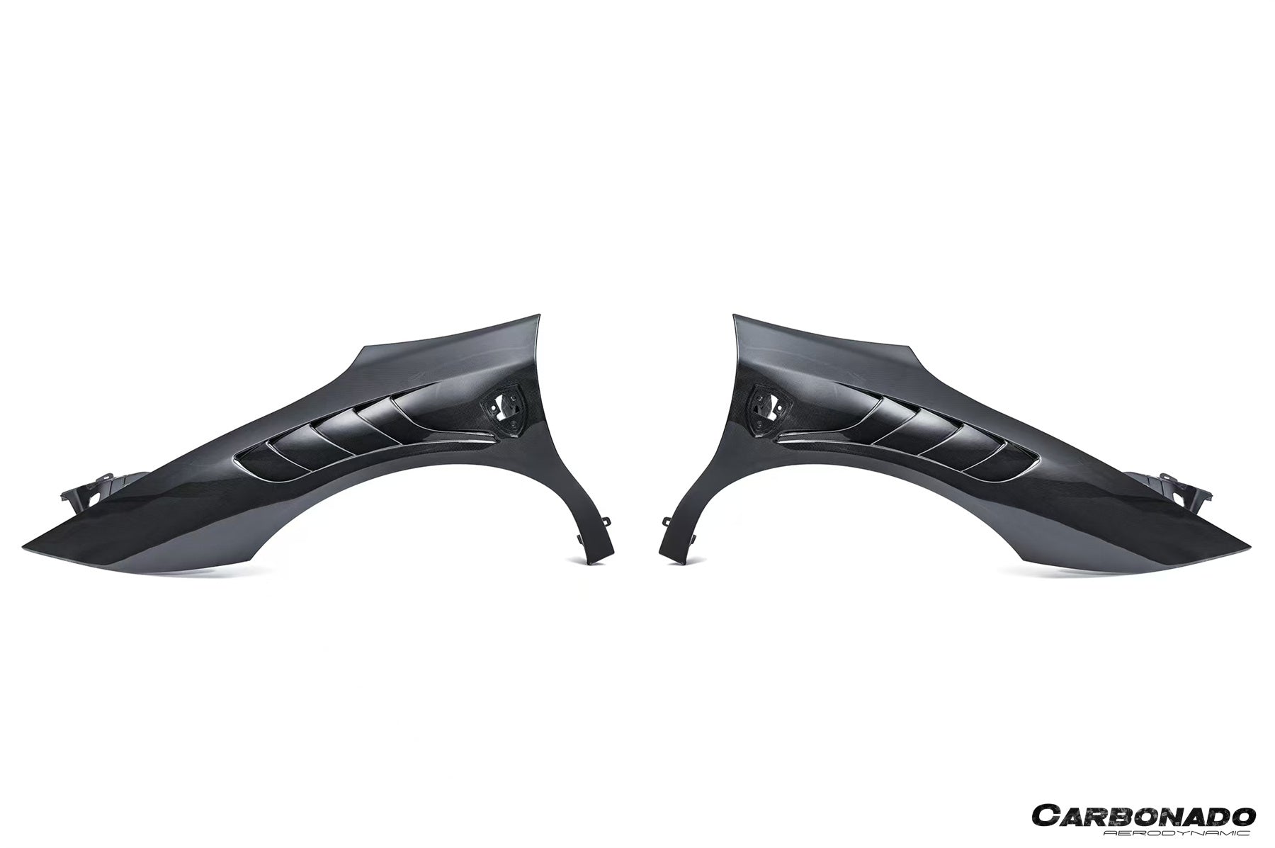 Guardabarros de fibra de carbono seco estilo NTC para Ferrari SF90 Stradale Carbonado 2020-2025