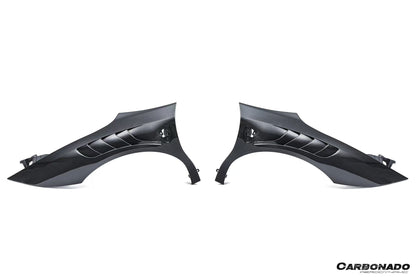 Guardabarros de fibra de carbono seco estilo NTC para Ferrari SF90 Stradale Carbonado 2020-2025