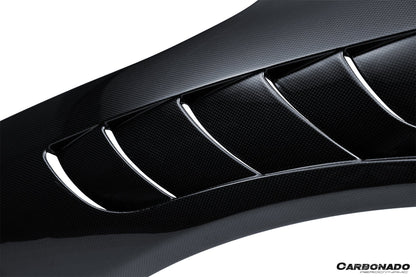 Guardabarros de fibra de carbono seco estilo NTC para Ferrari SF90 Stradale Carbonado 2020-2025