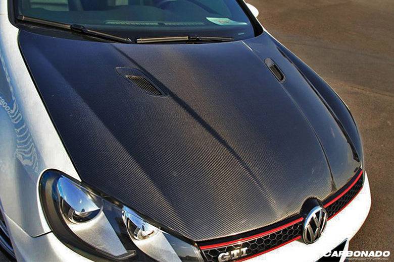 Carbonado 2010-2013 Volkswagen Golf 6 R20 GTI Rz Style Hood