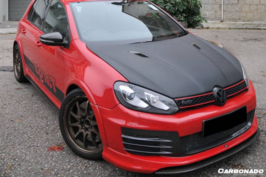 Carbonado 2010-2013 Volkswagen Golf 6 R20 GTI Rz Style Hood