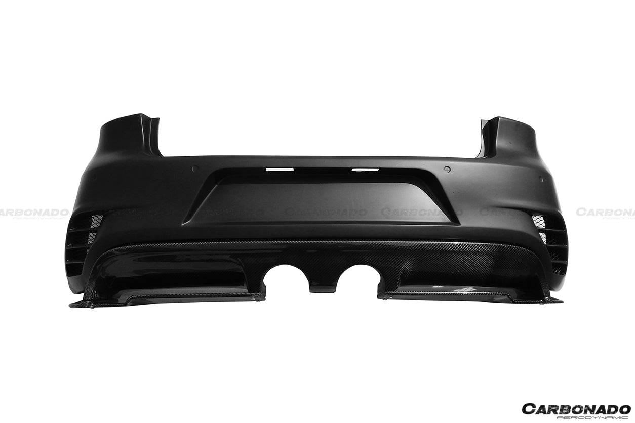 Carbonado 2010-2013 Volkswagen Golf 6 R20 GTI Rz Style Rear Bmper (Mid Exhaust)