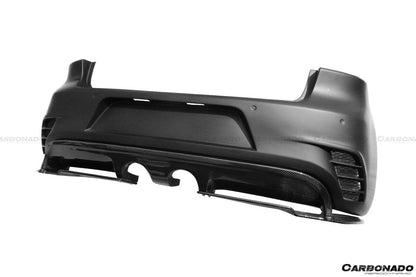 Carbonado 2010-2013 Volkswagen Golf 6 R20 GTI Rz Style Rear Bmper (Mid Exhaust)