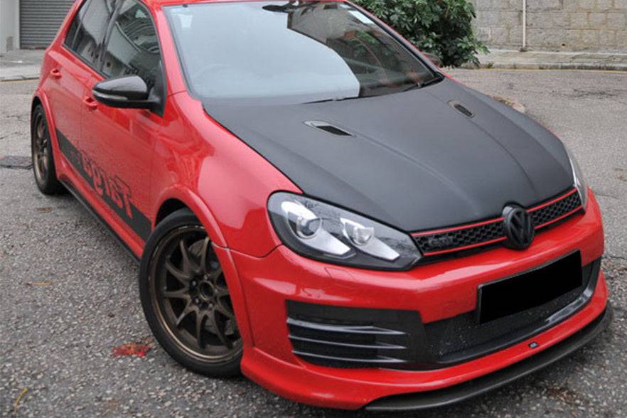 Parachoques delantero estilo Carbonado para Volkswagen Golf 6 y GTI MK6 R20 Rz (2010-2014)