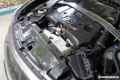 Carbonado 2007-2013 Infiniti G37 Sedan OEM Style Carbon Fiber Engine Cover
