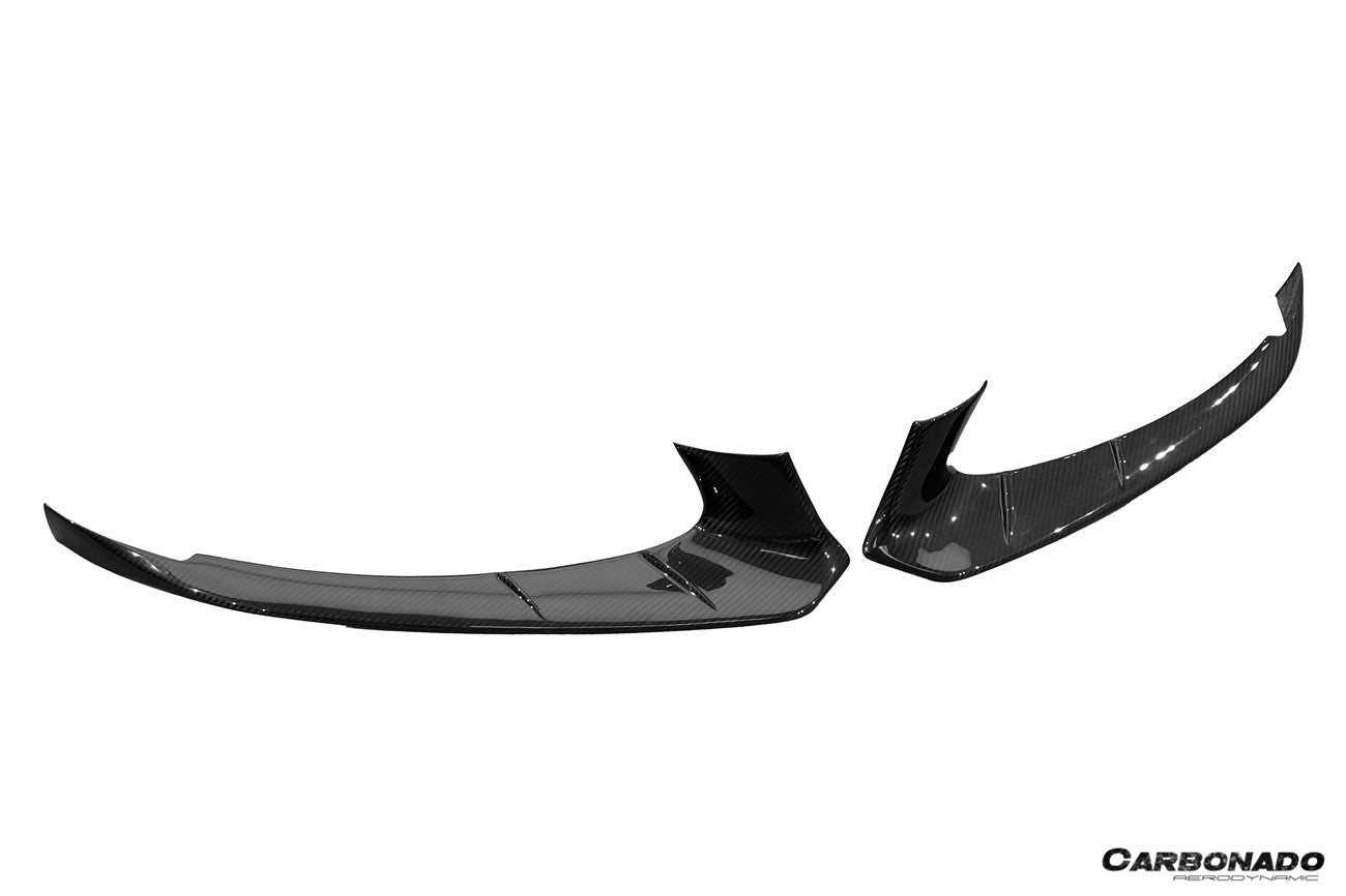 Carbonado 2021-2024 Lotus Emira NYO MNK Style Dry Carbon Fiber Front Bumper Side Splitter