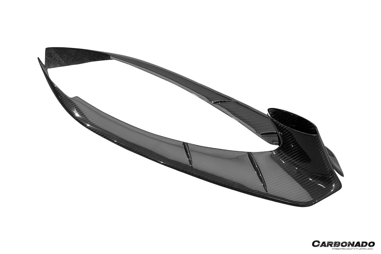 Carbonado 2021-2024 Lotus Emira NYO MNK Style Dry Carbon Fiber Front Bumper Side Splitter