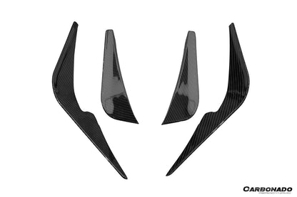 Parachoques delantero de fibra de carbono seco estilo Lotus Emira NYO MNK Carbonado 2021-2024