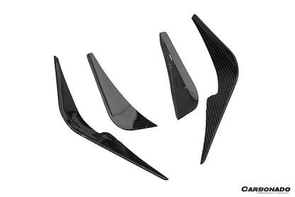 Parachoques delantero de fibra de carbono seco estilo Lotus Emira NYO MNK Carbonado 2021-2024