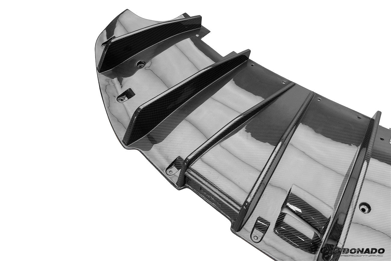 Carbonado 2021-2024 Lotus Emira NYO MNK Style Dry Carbon Fiber Rear Diffuser Lip