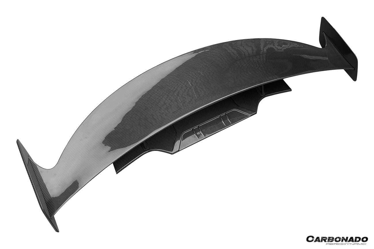 Alerón trasero de fibra de carbono seco estilo Lotus Emira NYO MNK Carbonado 2021-2024 con base
