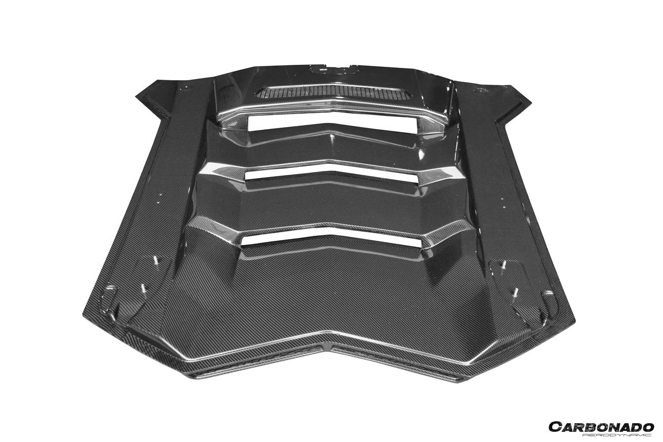 Carbonado 2011-2016 Lamborghini Aventador LP700 Coupe BKSS Style Carbon Fiber Engine Trunk