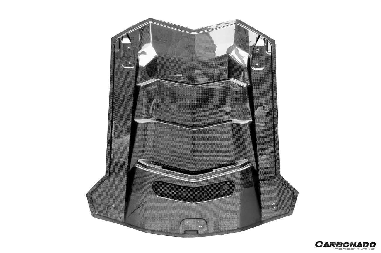 Carbonado 2011-2016 Lamborghini Aventador LP700 Coupe BKSS Style Carbon Fiber Engine Trunk